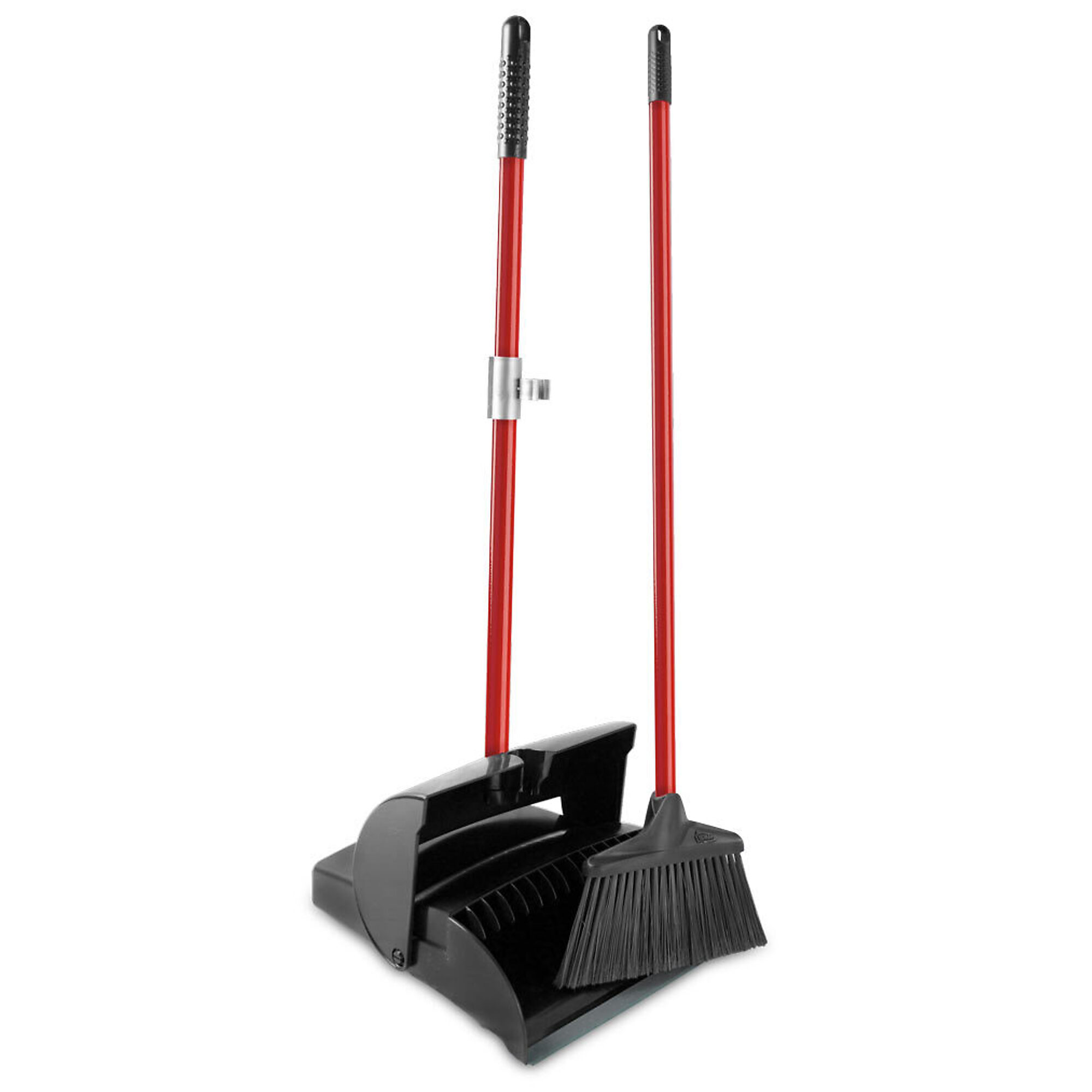 Libman Commercial, Deluxe Lobby Dustpan Broom Set (Closed Lid) 2PK, Width 11.75 in, Included (qty.) 2 Model# 1193 2PK